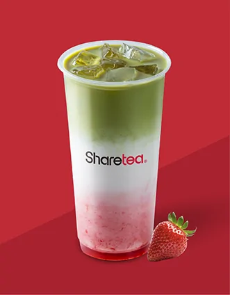 Strawberry Matcha Fresh Milk